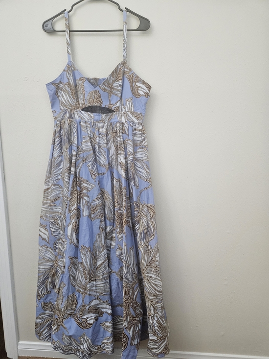 Banana Republic Dresses & Skirts - Banana Republic Light Blue Floral Cutout Maxi Sundress Size 14 New
